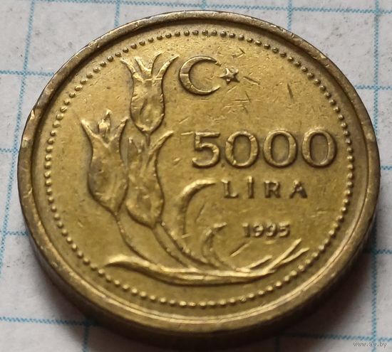 Турция 5000 лир, 1995      ( 2-9-5 )