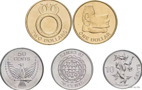 Соломоновы острова набор 5 монет 2012 UNC