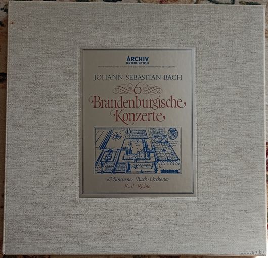 Johann Sebastian Bach, Munchener Bach-Orchester, Karl Richter – 6 Brandenburgische Konzerte (2LP)