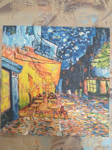 Картина Ночное кафе, подражая Ван Гогу