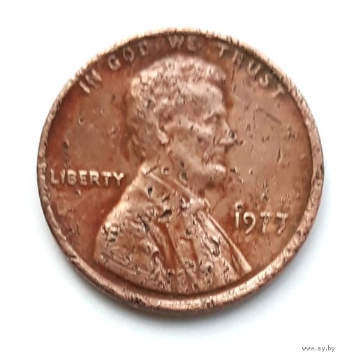 США 1 цент 1977 г.