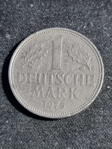 Германия (ФРГ) 1 марка 1975 D