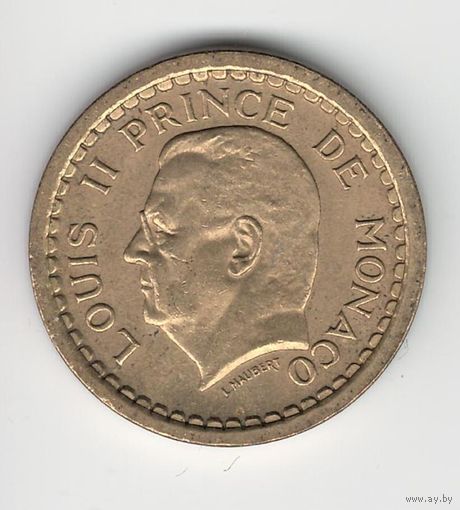Монако 2 франка 1945 года. Состояние aUNC!