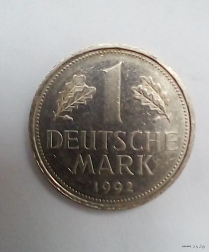 Германия 1 марка 1992J