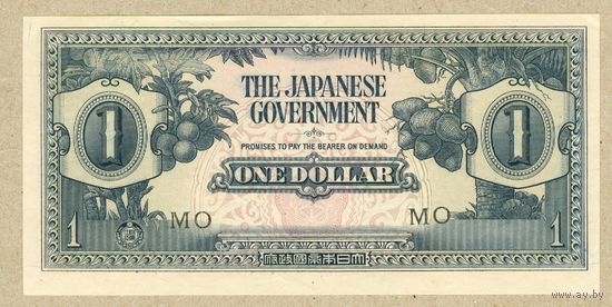 МАЛАЙЯ(японская аккупация) 1 доллар 1942 ПРЕСС