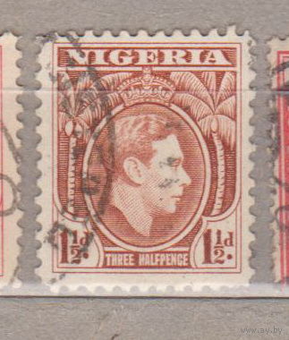 Британские колонии Король Георг VI Известные личности Нигерия 1938 год лот 15