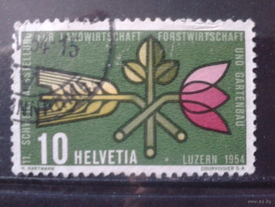 Швейцария 1954 Символика сельского хоз-ва