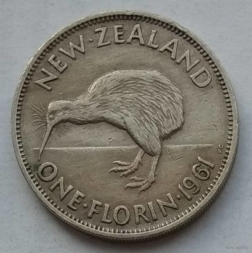 Новая Зеландия 1 флорин (2 шиллинга) 1961 г.