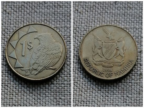 Намибия 1 доллар 1998/фауна/птицы/FA