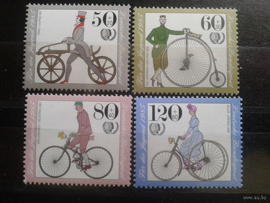 ФРГ 1985 История велосипеда Михель-7,0 евро полная серия