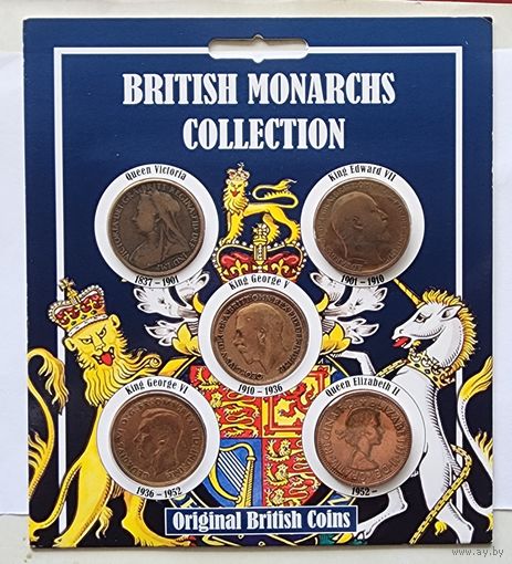Великобритания  набор монет 1900-1966
