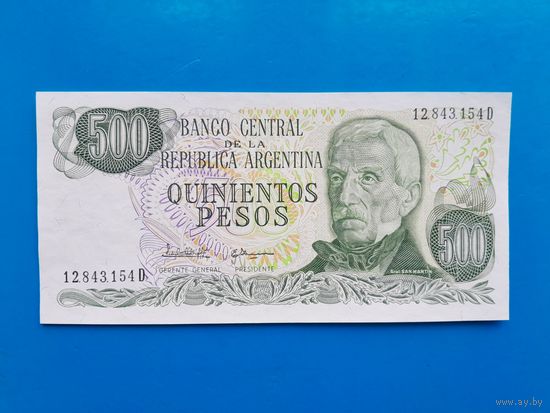 500 песо 1977-1982 года. Аргентина. UNC. Распродажа.