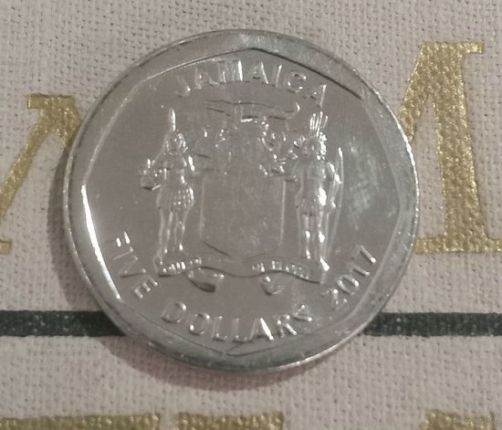5 долларов Ямайка 2017 г.в.