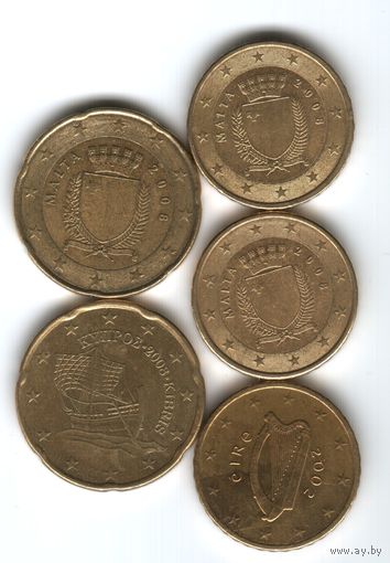Евро и евроценты разных стран. Цена за монету. Предпочитаю обмен.