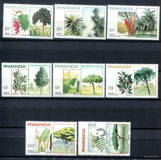 Руанда - 1984г. - Цветущие растения - полная серия, MNH [Mi 1251-1258] - 8 марок