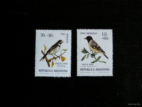Аргентина 1974  фауна Певчие птицы **