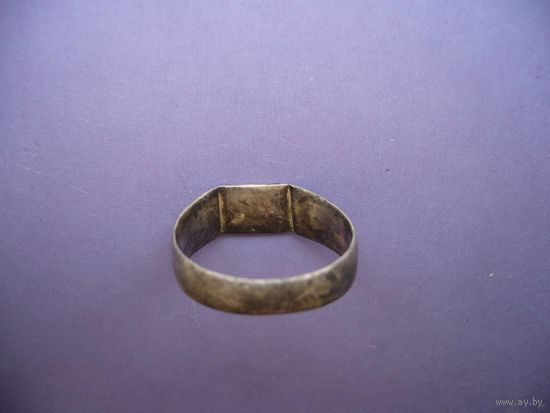 Кольцо серебренное обручальное под перстень.