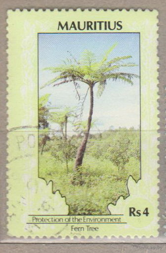 Защита окружающей среды флора  Маврикий 1989 год лот 16
