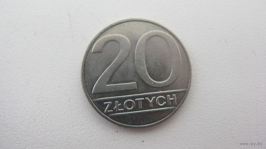 Польша 20 злотых 1989 г. ( состояние отличное )