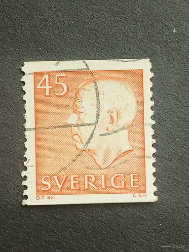 Швеция 1964. Король Густав VI Адольф
