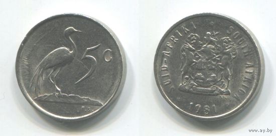Южная Африка. 5 центов (1981, XF)