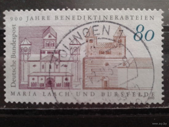Германия 1993 Бенедиктианский монастырь - 900 лет Михель-0,7 евро гаш.