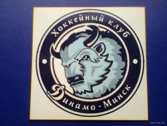 Магнит - Логотип Хоккейный Клуб "Динамо" Минск - Размер Магнита 10/10 см.
