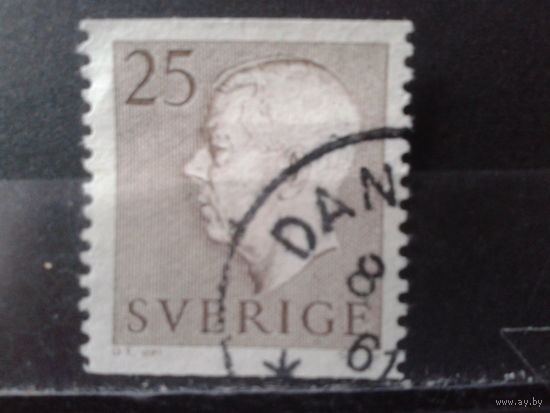 Швеция 1957 Король Густав 6 Адольф 25 оре