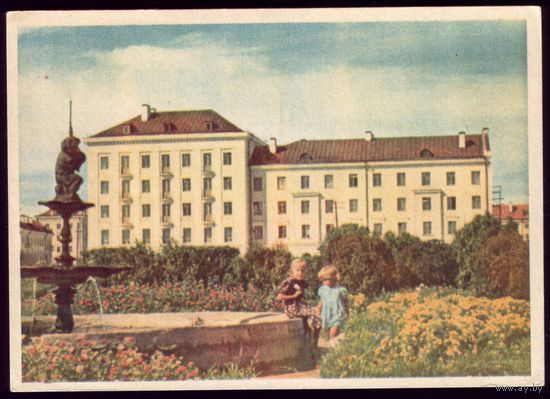 1955 год Эстония Нарва Новые дома на улице Пушкина
