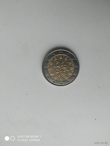 2 евро Португалии, 2006 год из обращения.