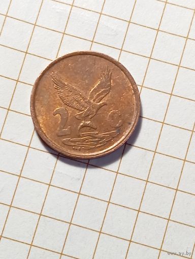 Южная Африка 2 цента 2000 года .