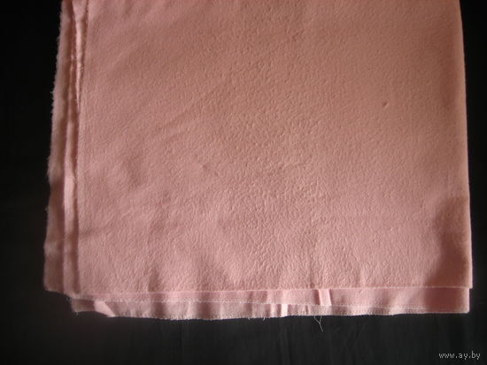 Лот 101 Фланель розового цвета  ширина 75см, длина 115см СССР