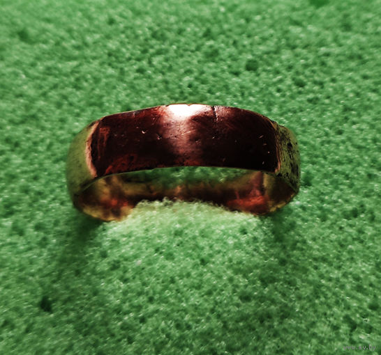 Медное обручальное кольцо XIXв. лот ок-1