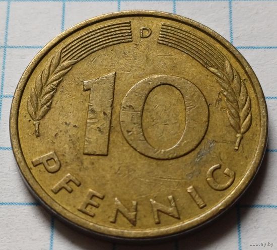 Германия 10 пфеннигов, 1979   D    ( 3-1-3 )
