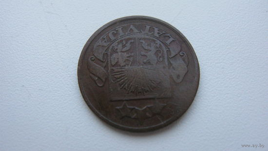 Латвия 5 сантимов 1922 год.