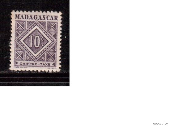 Мадагаскар-1947 (Мих.31), *   , Французские   Колонии, Служебные марки,
