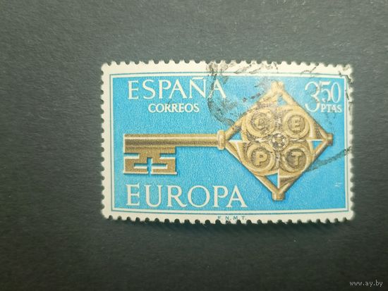 Испания 1968. Марки Европы. Ключ. Полная серия