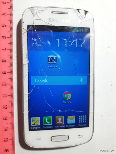 Samsung S7262 DUOS  Треснут защитный экран