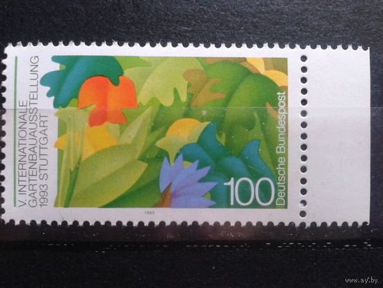 Германия 1993 выставка цветов в Штутгарте** Михель-1,6 евро