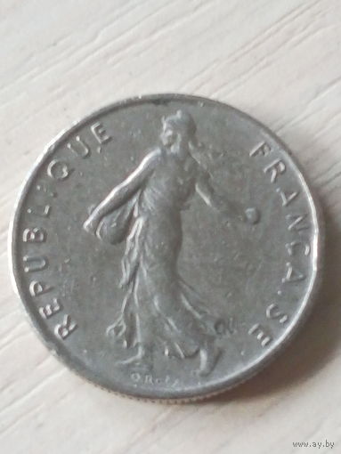 Франция 1/2 франка 1966г.