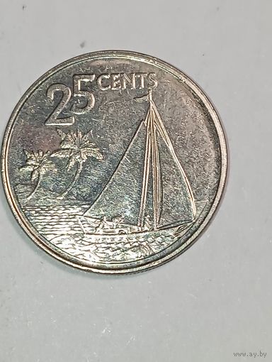 Багамы 25 центов 2015 года .