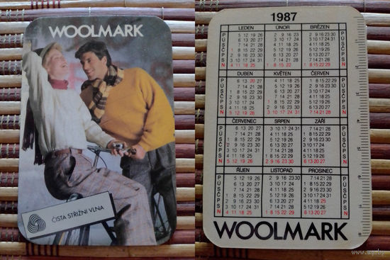 Карманный календарик.1987 год.