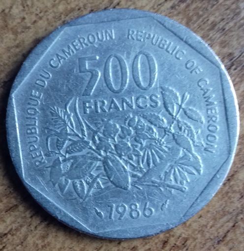 Камерун 500 франков 1986