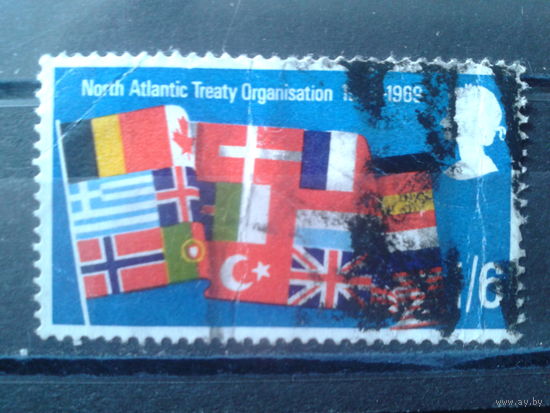 Англия 1969 20 лет НАТО, флаги членов