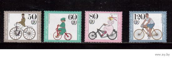 Германия(Берлин)-1985,(Мих.735-738)  ** , История велосипеда