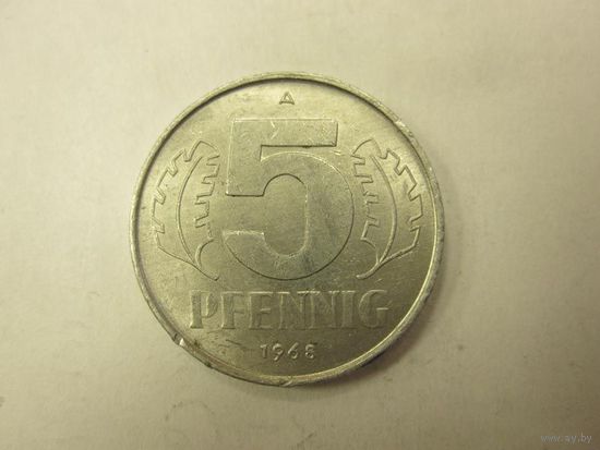 5 Пфенингов 1968 (ГДР)