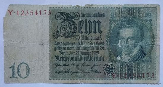 Германия 10 марок 1924 г.