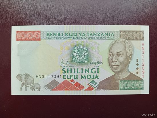 Танзания 1000 шиллингов 2000 UNC