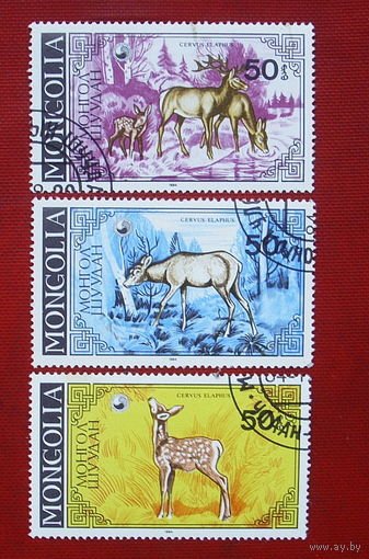 Монголия. Фауна. ( 3 марки ) 1984 года. 4-10.