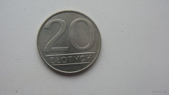 . Польша 20 злотых 1987 г. ( состояние отличное )